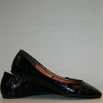 Lak ballerina med �bler, sort, 37-42